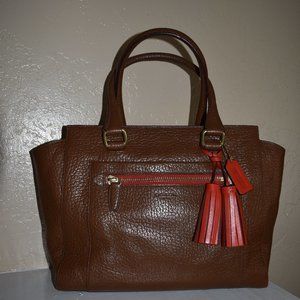 Coach Borwn Leather Satchel